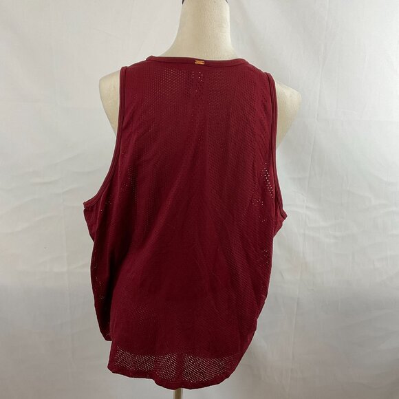 Pink Victoria's Secret Athletic Seamless Tank Top XL Maroon Perforated Details - Picture 8 of 13